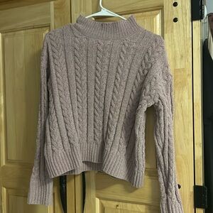 soft pink sweater